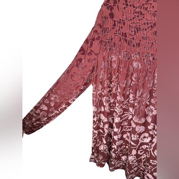 Joseph A Floral Blouse in Burgundy and Pink - Picture 6 of 10